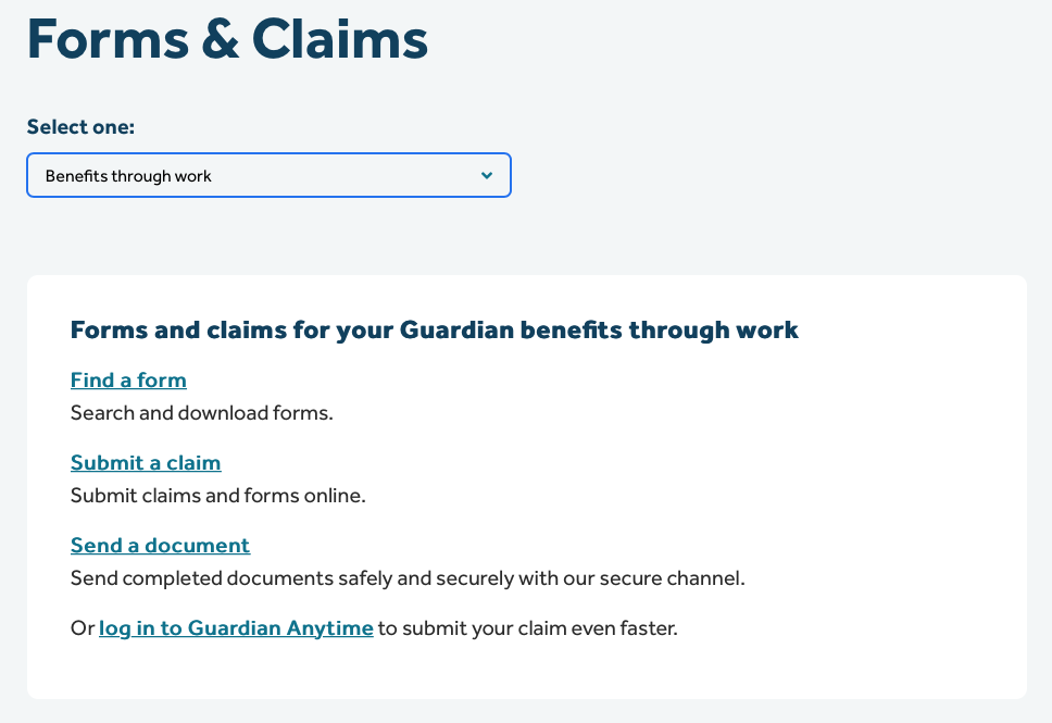 guardian anytime self registration
